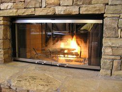 Heatilator Fireplace Doors - Black 36" Series Glass Doors - DM1036