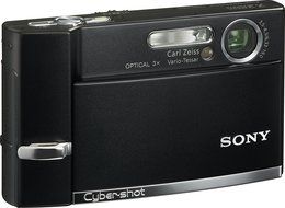 Sony Cybershot DSC-T50 7.2MP Digital Camera with 3x Optical Zoom (Black) N4