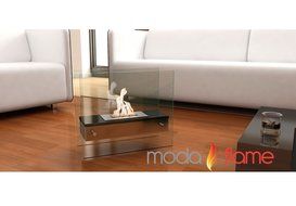 Moda Flame Naples H Tabletop Firepit Bio Ethanol Ventless Fireplace Black