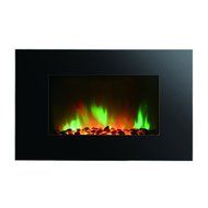 Clevr 750-1500W Adjustable 36" Electric WallMount Fireplace Heater Flat Colors