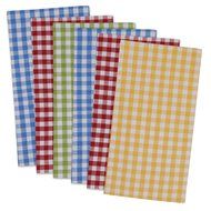 DII 100% Cotton, Basic Everyday 18x18" Buffet Napkin, Set of 6, Multi Color Zig Zag N21