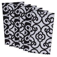 DII 100% Cotton, Basic Everyday 18x18" Buffet Napkin, Set of 6, Multi Color Zig Zag N24