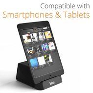 Satechi iFit-2 Portable Rechargeable Speaker Stand for Smartphones &amp; Tablets: iPad Mini, Air, 3, iPhone 6 Plus... N15