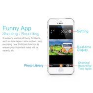 Andoer Super Mini Camera Hands Free Sticky Paste Adhesive Remote Shutter Wireless Built-in Wifi Smartphone App... N2