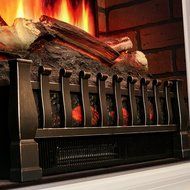 MagikFlame Electric Fireplace w/ Realistic Flame Effects + Crackling Logs Sound + Fresh Cut Pine Scent + Built...
