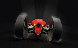 Parrot Mini Drone Jumping Race Wide-angle Camera and Microphone Speaker with a Two-wheeled Robot Max (Red) [Japan... N3