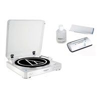 Audio Technica AT-LP60WH-BT Fully Automatic Bluetooth Wireless Belt-Drive Stereo Turntable in White bundled with...