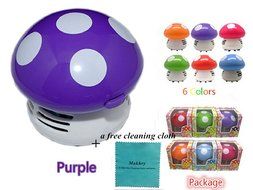 Makhry Mushroom Shaped New Portable Corner Desk Vaccum Cleaner Mini Cute Vacuum Cleaner Dust Sweeper (green) N24