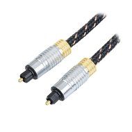 BuyCheapCables&reg; (20 Feet) Premium Slim Braided Jacket Toslink Digital Optical Audio Cable with Gold Plated Metal...