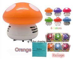 Makhry Mushroom Shaped New Portable Corner Desk Vaccum Cleaner Mini Cute Vacuum Cleaner Dust Sweeper (green) N26