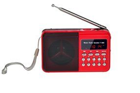 Timorn Portable Digital Receiver Supports TF Card/USB/MP3 format/FM Radio Function (Black) N6