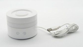 Leewa 100ml Essential Oil Diffusers Aroma Ultrasonic Cool Mist Humidifiers with PP Light - Plastic - White N2