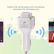 ATD Wireless Bluetooth Headset Car Dual USB Charger Anion Air Purification Oxygen Bar Humidifier(Silver) N3