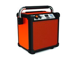 ION Audio Job Rocker Plus Portable Heavy-Duty Jobsite Bluetooth Speaker System with AM/FM Radio + Mic Input Orange...