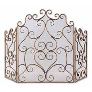 Uttermost Kora Gold Leaf Fireplace Screen , Durable And Can Withstand The Heat.
