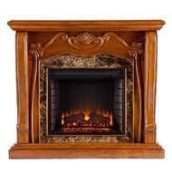 Cardona Electric Fireplace - Walnut