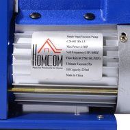 HomCom Single Stage 4 CFM Rotary Vane Vacuum Pump - Blue/Silver N2