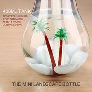 JOMO TECH USB Humidifier Ultrasonic 7 Color Changing LED Lamps 400ml Mini Humidifiers Desktop Night Lights