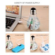 JOMO TECH USB Humidifier Ultrasonic 7 Color Changing LED Lamps 400ml Mini Humidifiers Desktop Night Lights N3