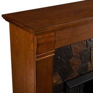 Southern Enterprises Elkmont Oak Electric Fireplace