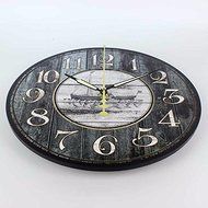 Retro style living room wall decoration watches absolutely silent wall clock vintage home decor unique N3