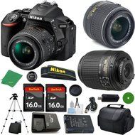 Nikon D5500 - International Version (No Warranty), 18-55mm f/3.5-5.6 DX VR, Nikon 55-200mm f4-5.6G ED DX Nikkor...