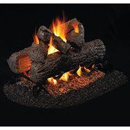 Peterson Real Fyre 16-inch Golden Oak Outdoor See-thru Log Set With Vented Propane Stainless Ansi Certified G45...