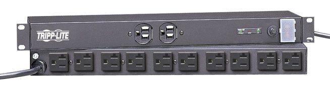Tripp Lite 12 Outlet Isobar Network-Grade Rackmount PDU, 20A Surge Protected Power Strip, 15ft Cord with L5-20P... N4