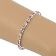 women Tennis Silver Rhinestone Crystal Wedding Bridal Bangle Stretch Bracelet N2