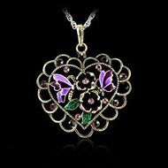 Retro Silver Jewelry Dragonfly Pendant Crystal Sweater Chain Necklace Xmas Gifts N4