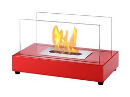 Ignis Portable Tabletop Ventless Bio Ethanol Fireplace - Tower (Stainless Steel) N2