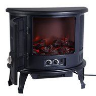 Free Standing Electric 1500W Fireplace Heater Fire Flame Stove Wood Adjustable - Compact Design Great for All...