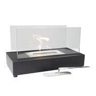 Sunnydaze Black El Fuego Ventless Tabletop Bio Ethanol Fireplace