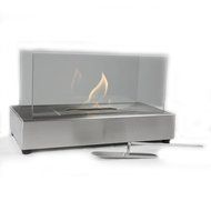 Sunnydaze Black El Fuego Ventless Tabletop Bio Ethanol Fireplace N2