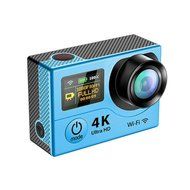 TONSEE Sport Camera H3R Ultra 4K HD 2.0 Inch Screen Action Camera Waterproof 30m+Remote Control - Blue N6