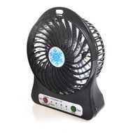 Onvian Mini USB Cyclone Table Outdoor Personal 4 inch Fan 3 Level Speed Cooling with LED N4