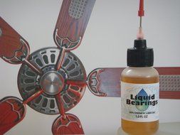 Liquid Bearings, the superior 100%-synthetic oil for air purifier and air conditioner fans, frees rusty and sticky...