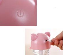 Dacawin USB Mini Cartoon Bottle Cap Humidifier Office Air Diffuser (Black) N3