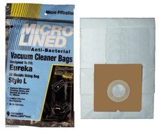 (9 Pack) Eureka Style L Micro-Lined Vacuum Bags To Fit Mini Mite Canister Bags