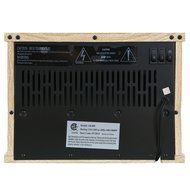 Fanala 13" Electric Mobile Fireplace Portable Freestanding Tabletop Mini Heater Firebox (13 inch, Light Wood Grain)