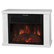 Fanala 13" Electric Mobile Fireplace Portable Freestanding Tabletop Mini Heater Firebox (13 inch, Light Wood Grain) N3
