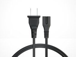 [UL Listed] Pwr+ 6Ft 2 Prong Polarized Power Cord for Arris Router Modem; Vizio, Sharp Sanyo Emerson TV; Sony... N6