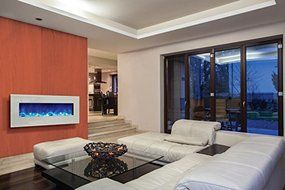 Amantii WM-BI-48-5823-WHTGLS Electric Fireplace N3