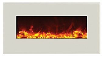 Amantii WM-BI-48-5823-WHTGLS Electric Fireplace N6