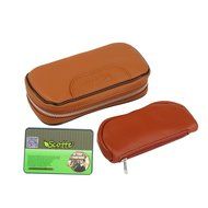 Scotte(TM) Leather pipe tobacco pouch case for 2 tobacco pipe and other accessories N2