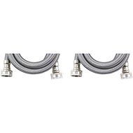 New CERTIFIED APPLIANCE WM48SS2PK Braided Stainless Steel Washing Machine Hose, 2 pk (4ft)