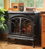 Portable 400 Square Foot Electric Stove with Stay-Cool Surface Color: Red