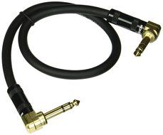 Monoprice 109439 1.5-Feet Premier Series 1/4-Inch Male Right Angle to Male Right Angle 16AWG Cable