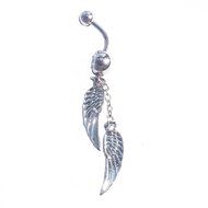 Dedegui 14g Wings Dangle Belly Button Navel Ring Body Piercing Jewelry