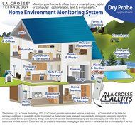 La Crosse Alerts Mobile 926-25001-GP Wireless Monitor Add-On Sensor Only with Dry Probe for existing La Crosse...